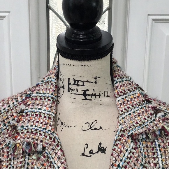 🆕AMERICAN RAG Tweed  Multi Colored Blazer - Picture 3 of 15